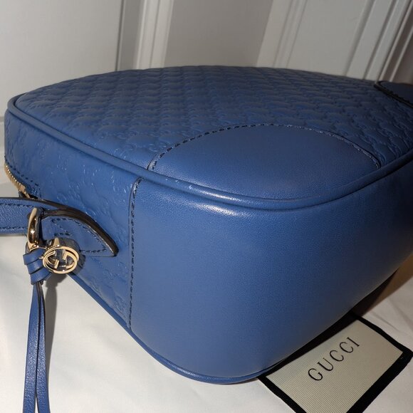 GUCCI Microguccissima Bree Crossbody Camera Bag - Picture 2 of 11